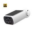 Caméra Solaire Blanche 2.5K — Vision Nocturne Couleur | SolGuard